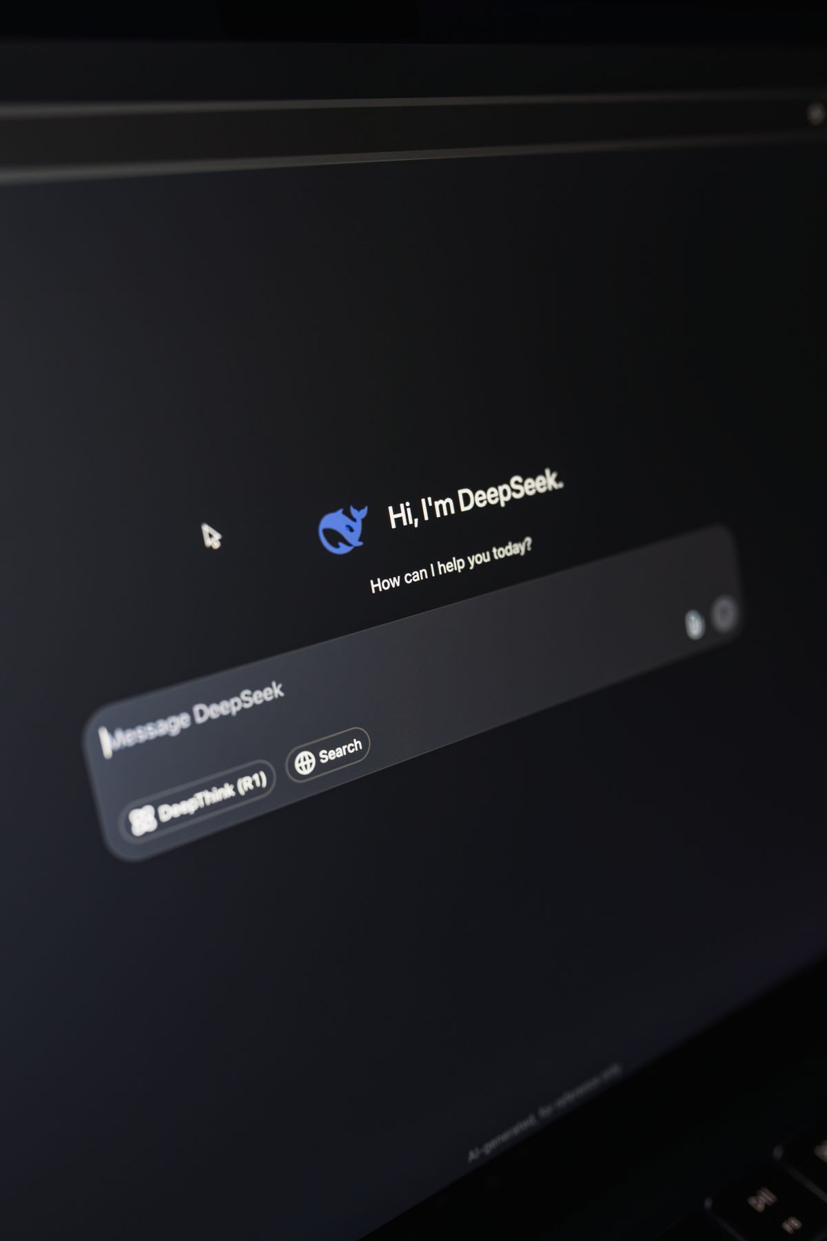 AI chatbot conversation interface on a smartphone screen
